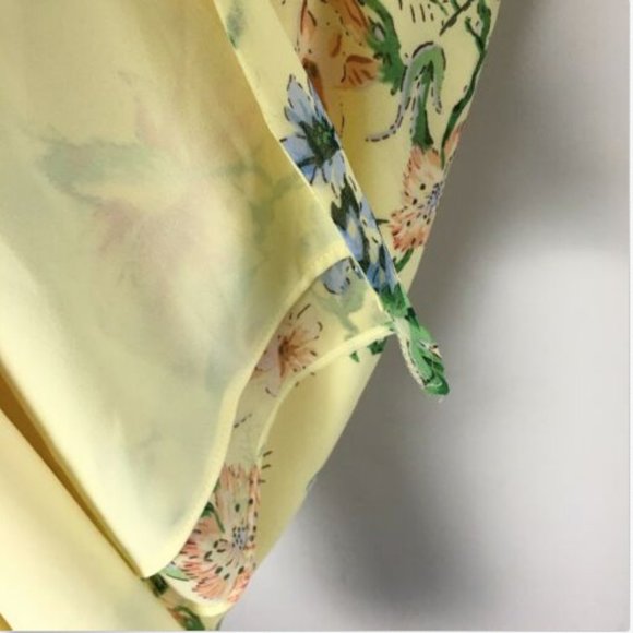 NWT Aritzia Wilfred Caspar Midi Dress Yellow - Picture 6 of 7